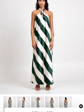 Torn by Ronny Kobo Jungle and Ivory Colorblock Dress